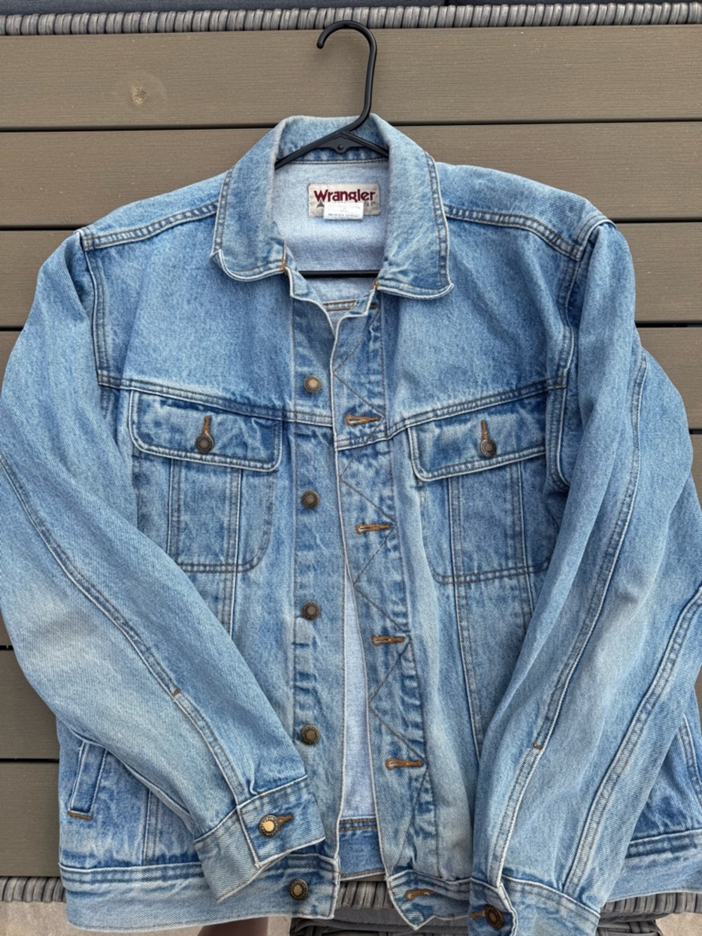 Wrangler Light Blue Washed Denim Jacket